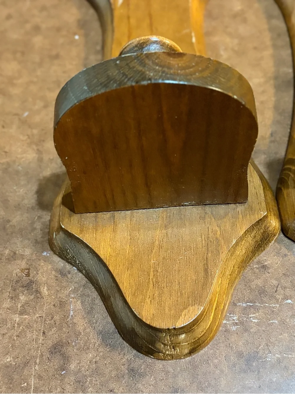 Vintage- 🤎 Wooden Heart Cutout Wall Sconces in Warm Brown